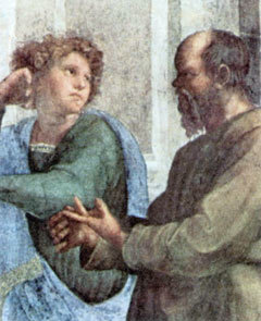 Рафаэль. Сократ и молодой Ксенофонт. Деталь фрески 